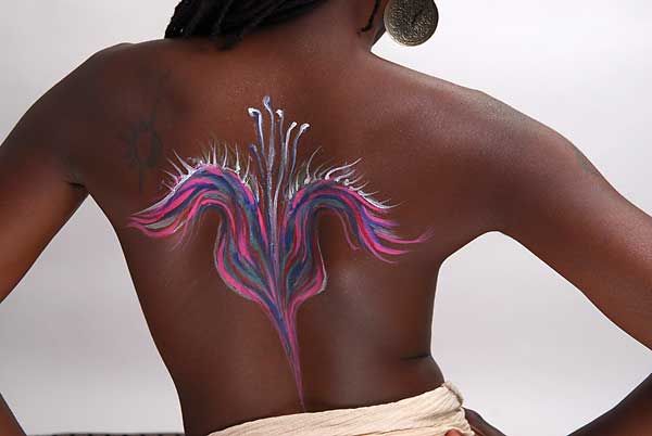 fredhatt-flower1 Flower of Life, 2007, bodypaint and photo by Fred Hatt