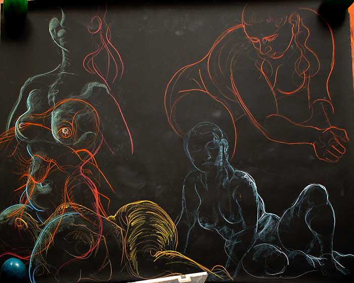 Gaze Angle, stage 1, 2009, by Fred Hatt