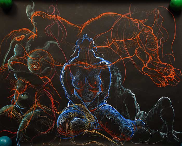 Gaze Angle, stage 2, 2009, by Fred Hatt