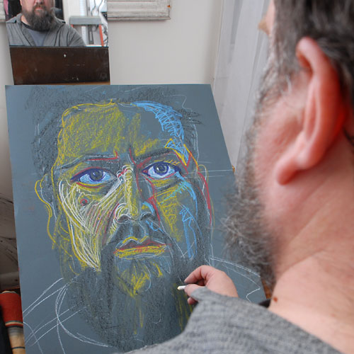 fredhatt-2009-self-1800 Self, 2009, by Fred Hatt, in progress at 18:00