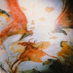 Ceiling of the Axial Gallery, Lascaux Cave, p. 111 from The Cave of Lascaux: The Final Photographs, by Mario Ruspoli