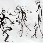 Three Moving Figures, 2009, by Fred Hatt