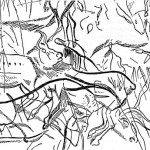 Detail from a mural engraving at the Cave of Trois-Frères, France, copied by Abbé Henri Breuil, p. 135 from La Peinture Prehistorique: Lascaux ou la Naissance de l'Art, by Georges Bataille